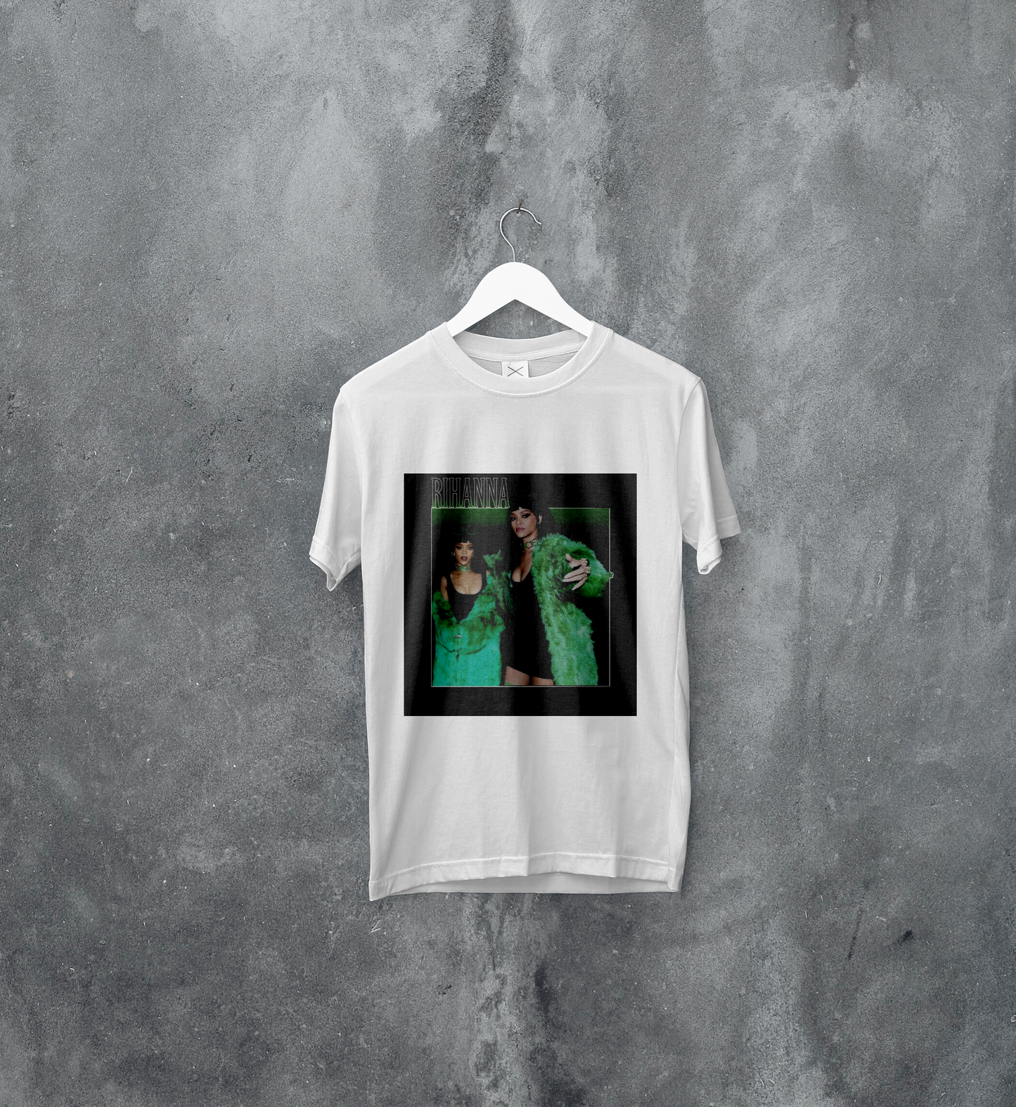 Rihanna Green Coat T-Shirt