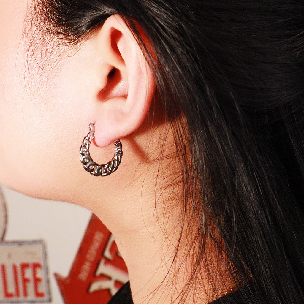 "Link" Silver Earrings