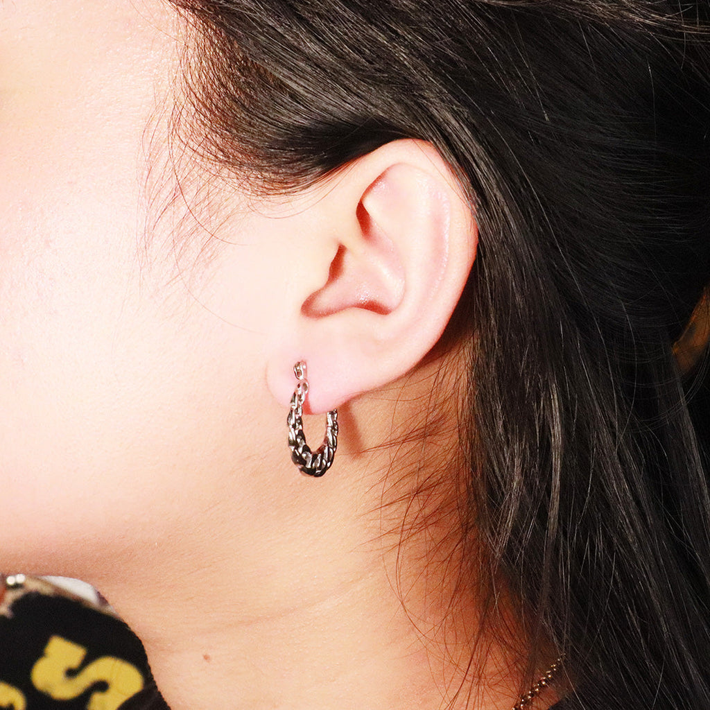 "Link" Silver Earrings