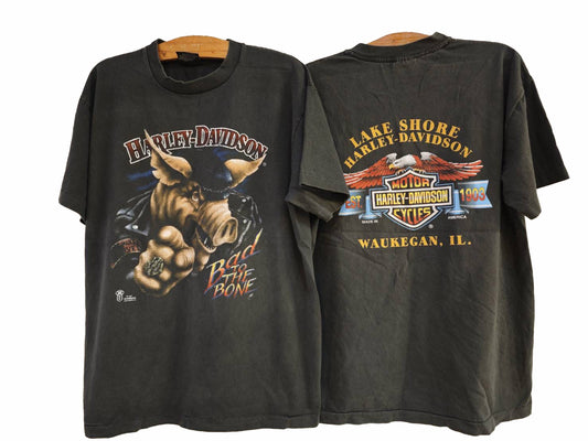 Harley Davidson "Bad to the Bone" Tee