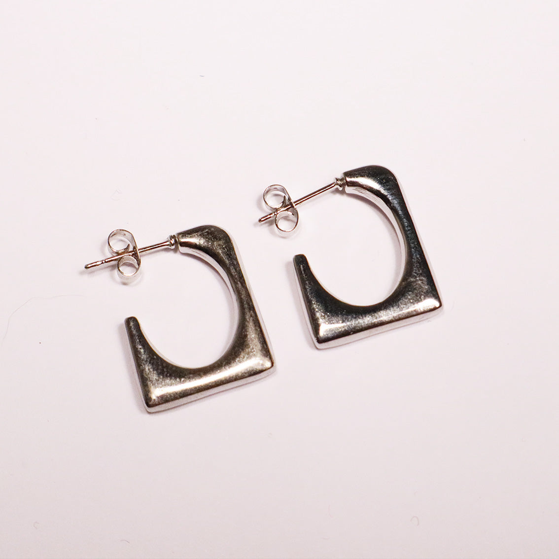 "Hook" Silver Earrings