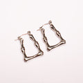 "Bone" Silver Earrings